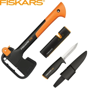 Набор Fiskars топор Х7, точилка, нож