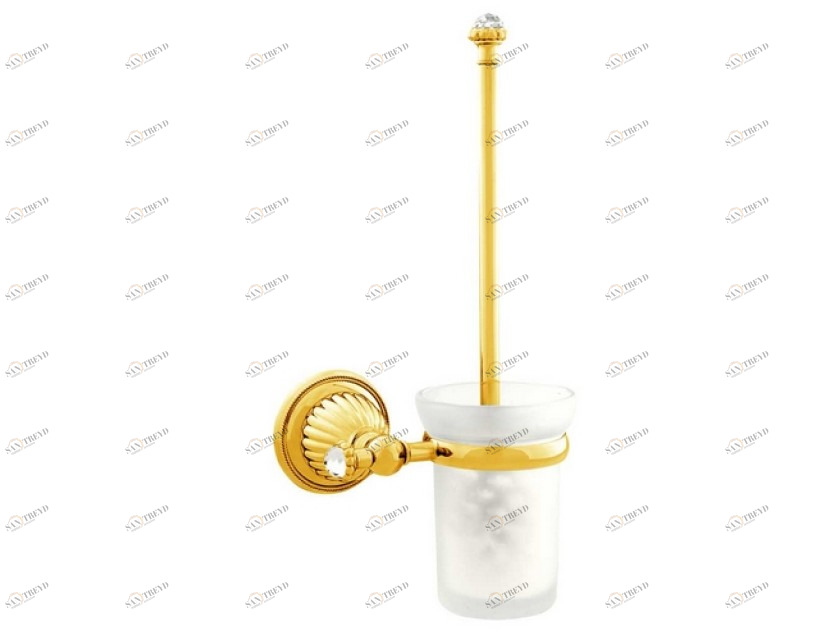 033284.000.01 Подставка для ершика с кристаллами сваровски Золото 24К Mestre Artica