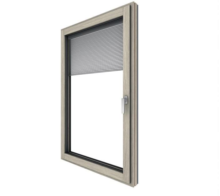 INTERNORM Italia Окно из алюминия и дерева со встроенными жалюзи sun-id-1438278 - Вид №2