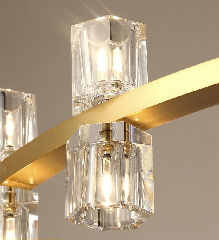 Люстра стеклянная 24х61 см золотая Arcachon Gold 10081P/D610 DELIGHT COLLECTION ДИЗАЙНЕРСКИЕ 00-3883164 Золото;прозрачный  - Вид №1