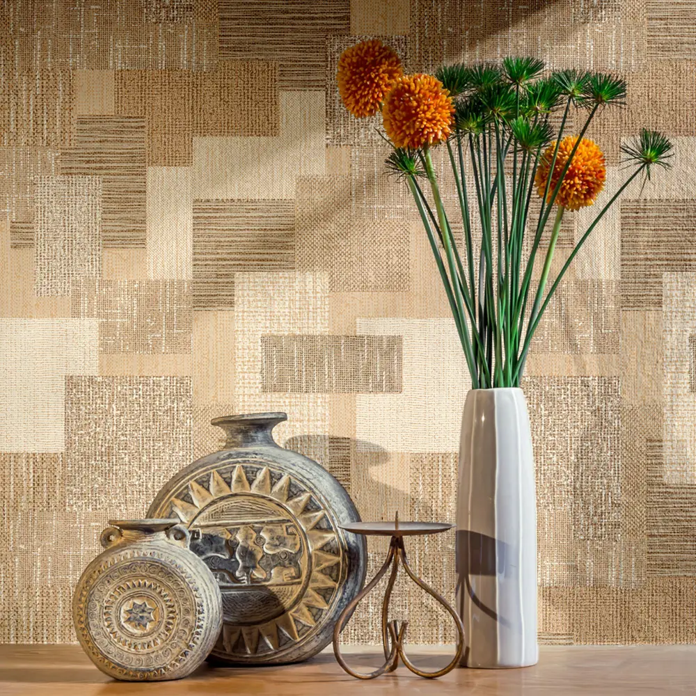 Обои виниловые Palitra Home Sahara бежевые 0.53 м 196-28 STLM-2208095 - Вид №3