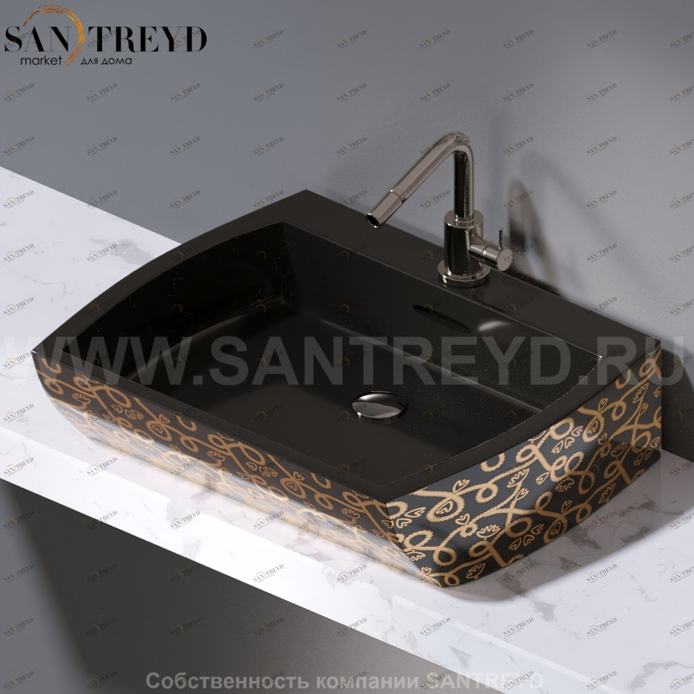 L282.401G Накладная раковина на столешницу  овальная A. e T. Italia SQUARE AeT ITALIA