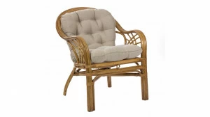 Кресло мягкое, искусственный ротанг Roma IMPEX  040212 Бежевый