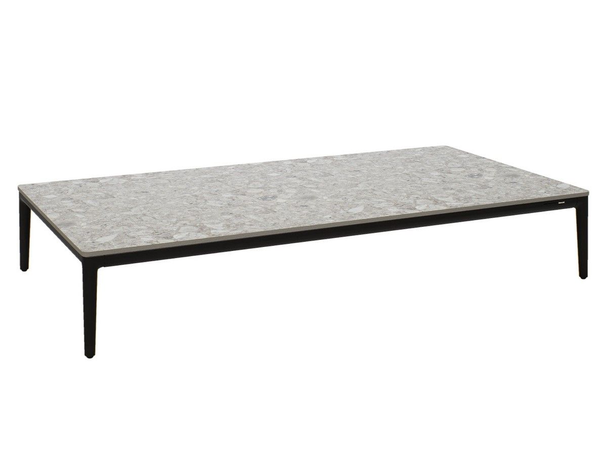 Низкий каменный и металлический журнальный столик MANUTTI Zendo Sense ARCH-00067194