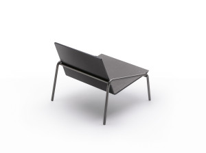 Стальное и деревянное кресло