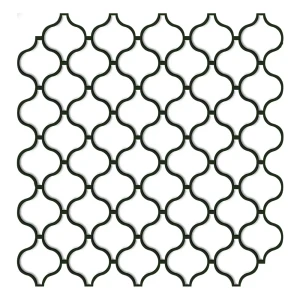 Наклейка декоративная 3D мозаика Белая грация 25x25 см