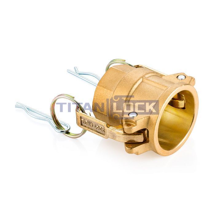 Камлок латунный тип D розетка, внутр. резьба BSP 3/4", TL75DBR TITAN LOCK  - Вид №5