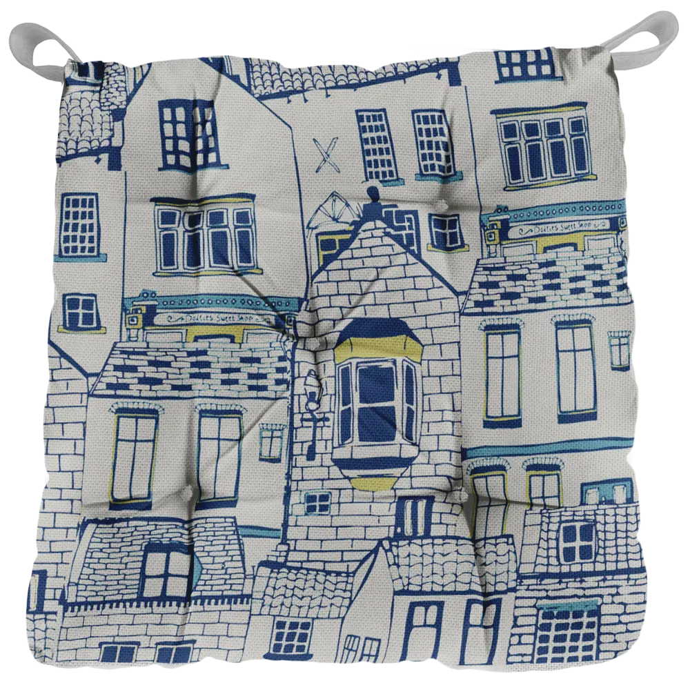 Сидушка «Город» 40x35 см цвет мультиколор LINEN WAY STLM-2048007