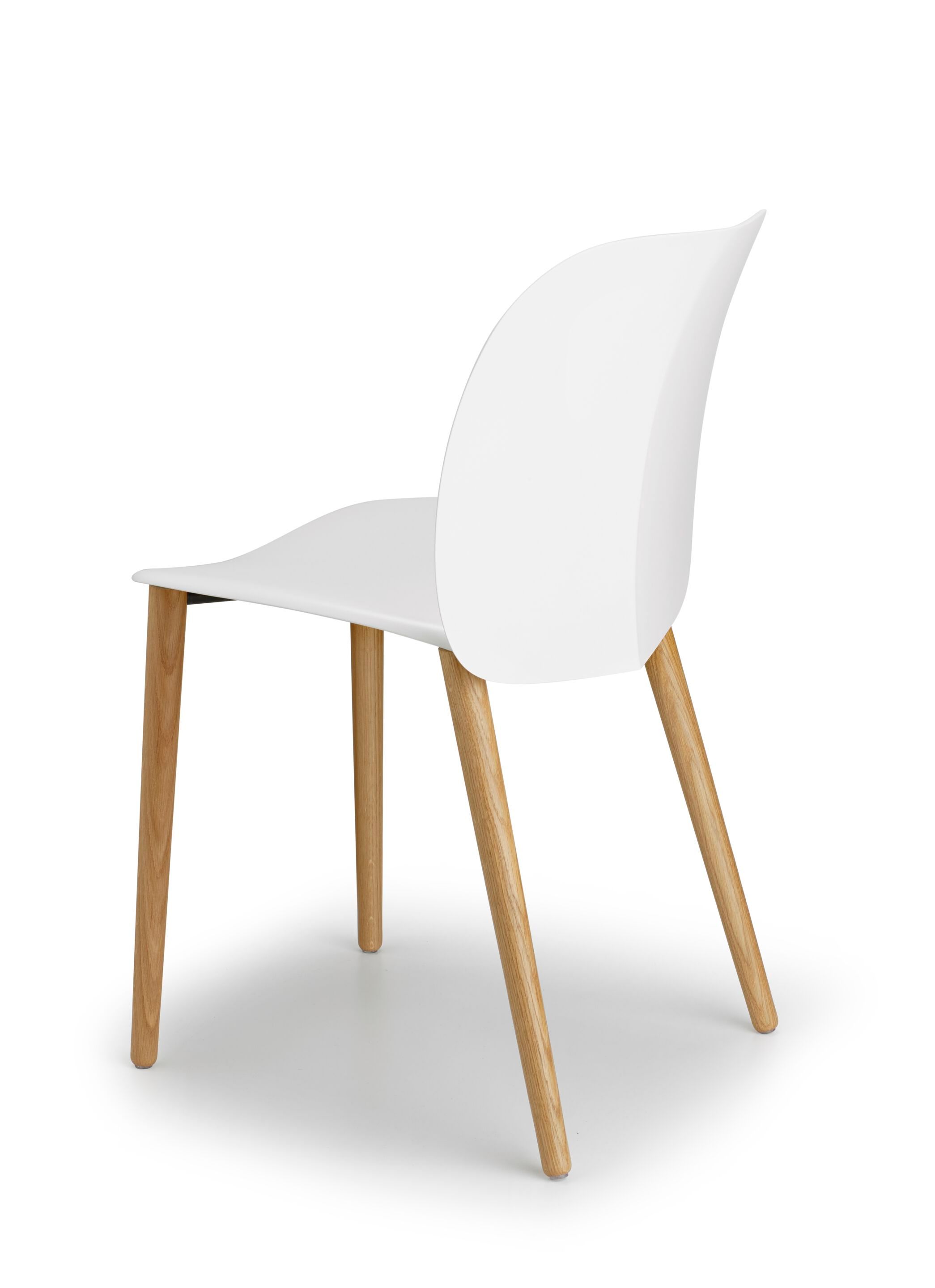 Рециркулированный пластиковый стул с деревянными ножками S-CAB Mentha ARCH-00144796 - Вид №13