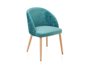 Мягкий тканевый стул с подлокотниками