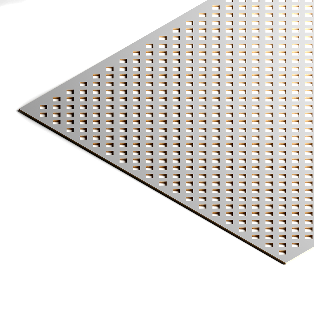 Панель декоративная перфорированная без рамки 1112х512 мм Глория белый STELLA STSR-173