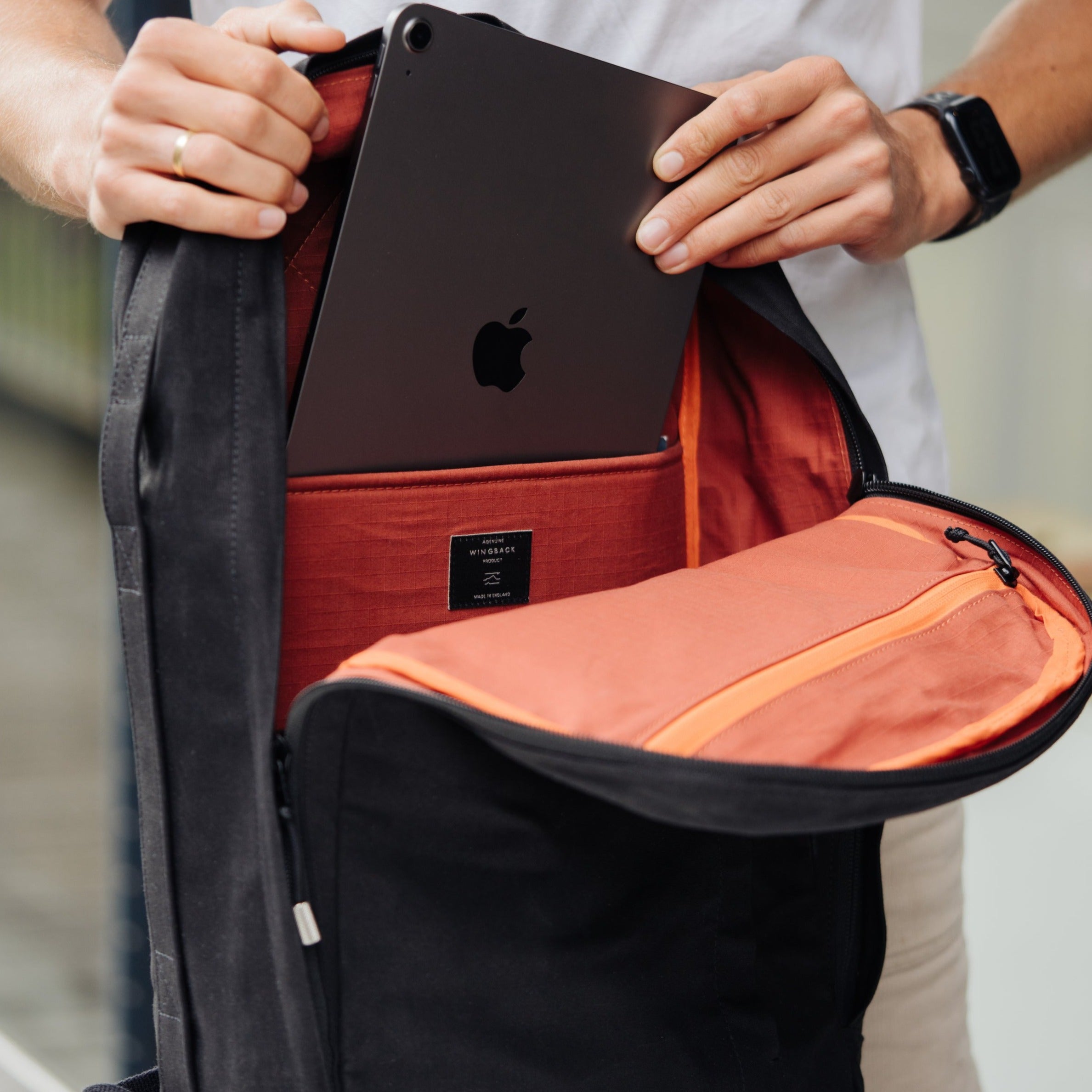 W301BLA-STO-BRA Ежедневная упаковка 21 л - камень / латунь Wingback  - Вид №10