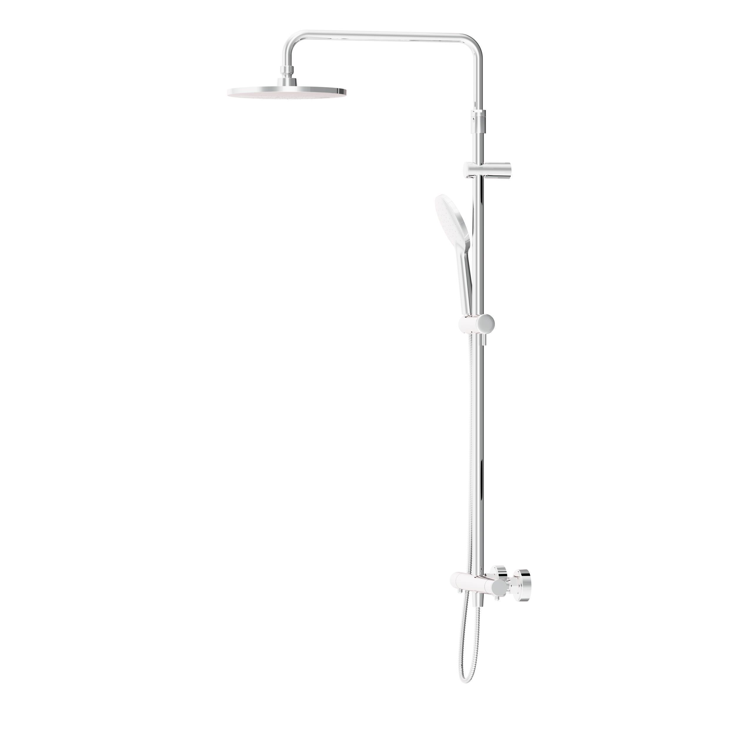 DX218091000 душевая система с ТМС для душа: верхний душ 230мм ручной душ 120мм 1 режим шт Damixa Option - Вид №5
