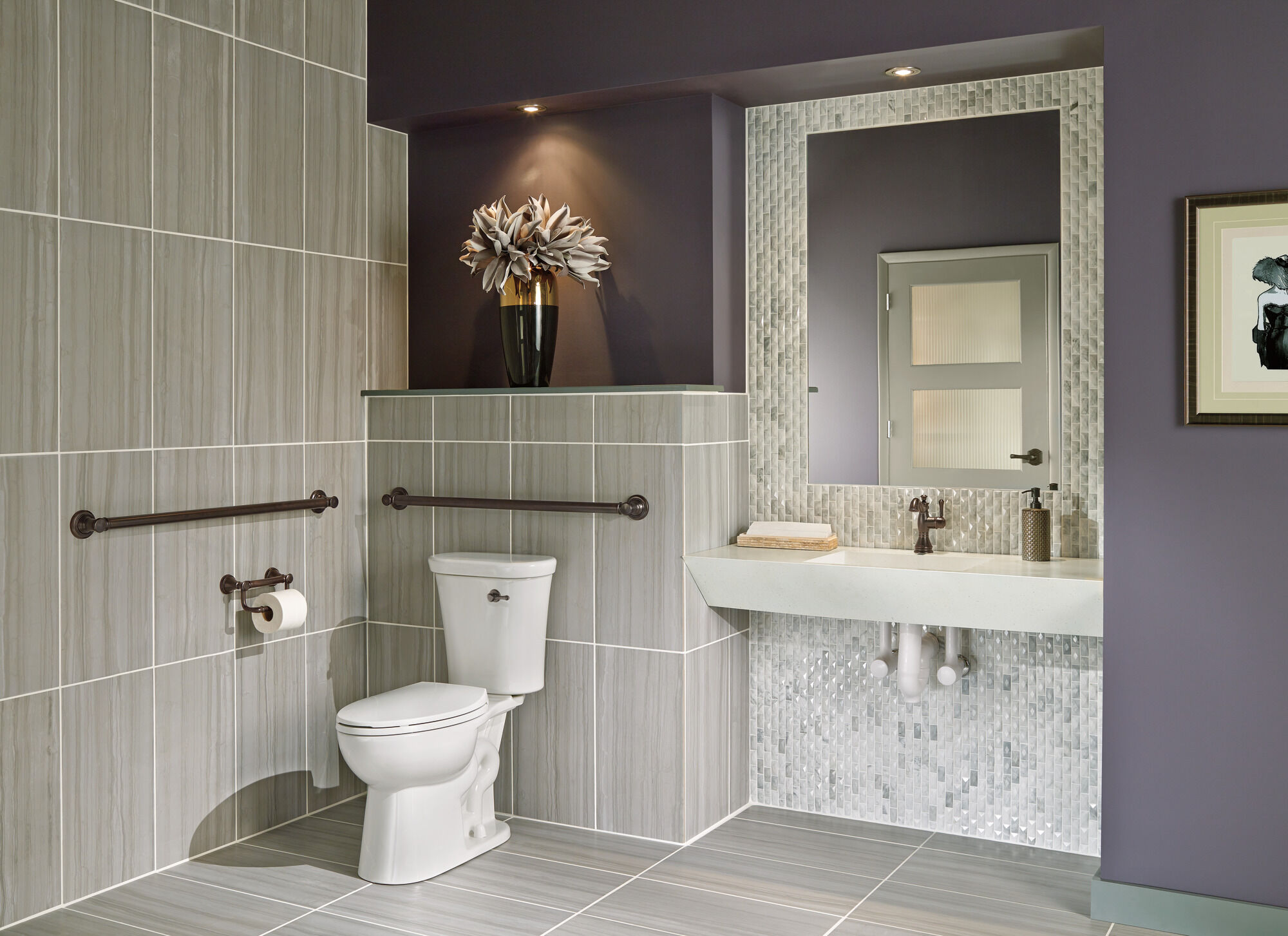 597LF-RBMPU Смеситель для ванной с одной ручкой Delta Faucet Cassidy Венецианская бронза  - Вид №4