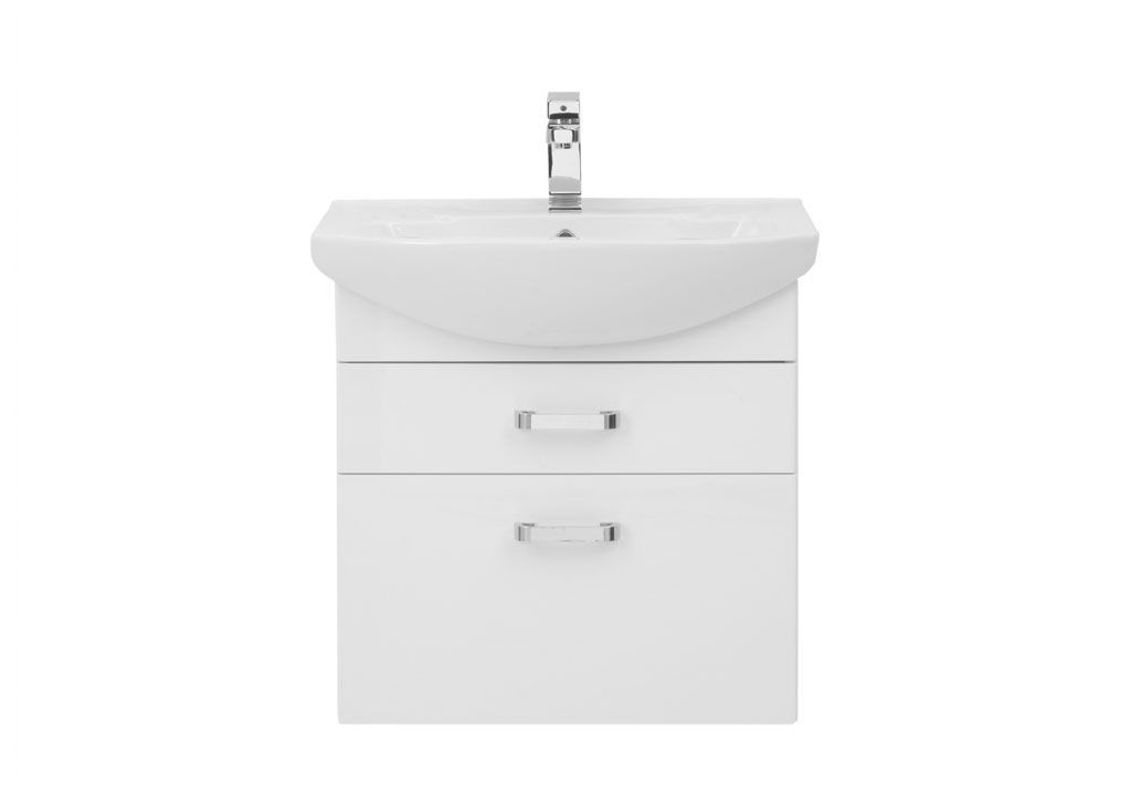 Тумба под раковину Aquanet Ирис 65 белый (2 ящика) sun-id-275367 - Вид №2