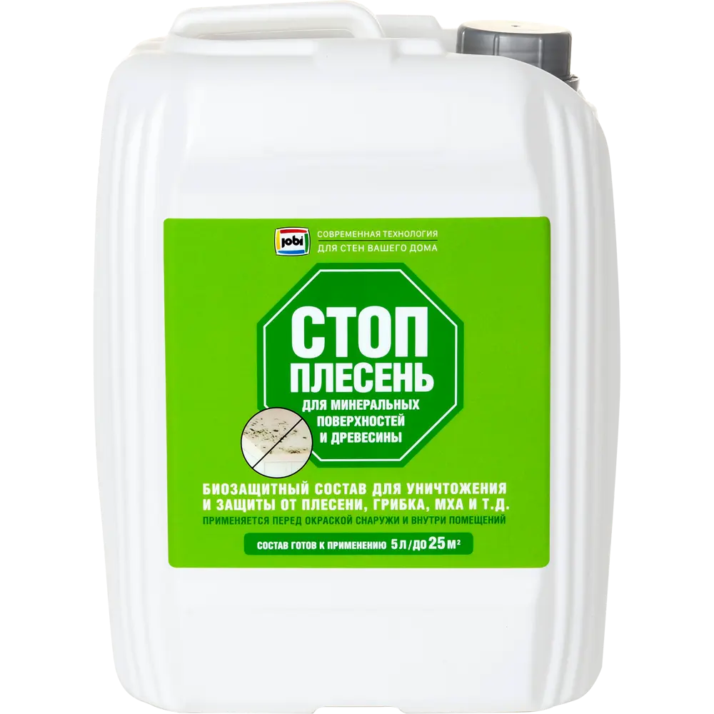 Jobi «Стоп-Плесень» — биозащитная пропитка для дерева и минеральных поверхностей 5 л 82277852 STLM-0023887