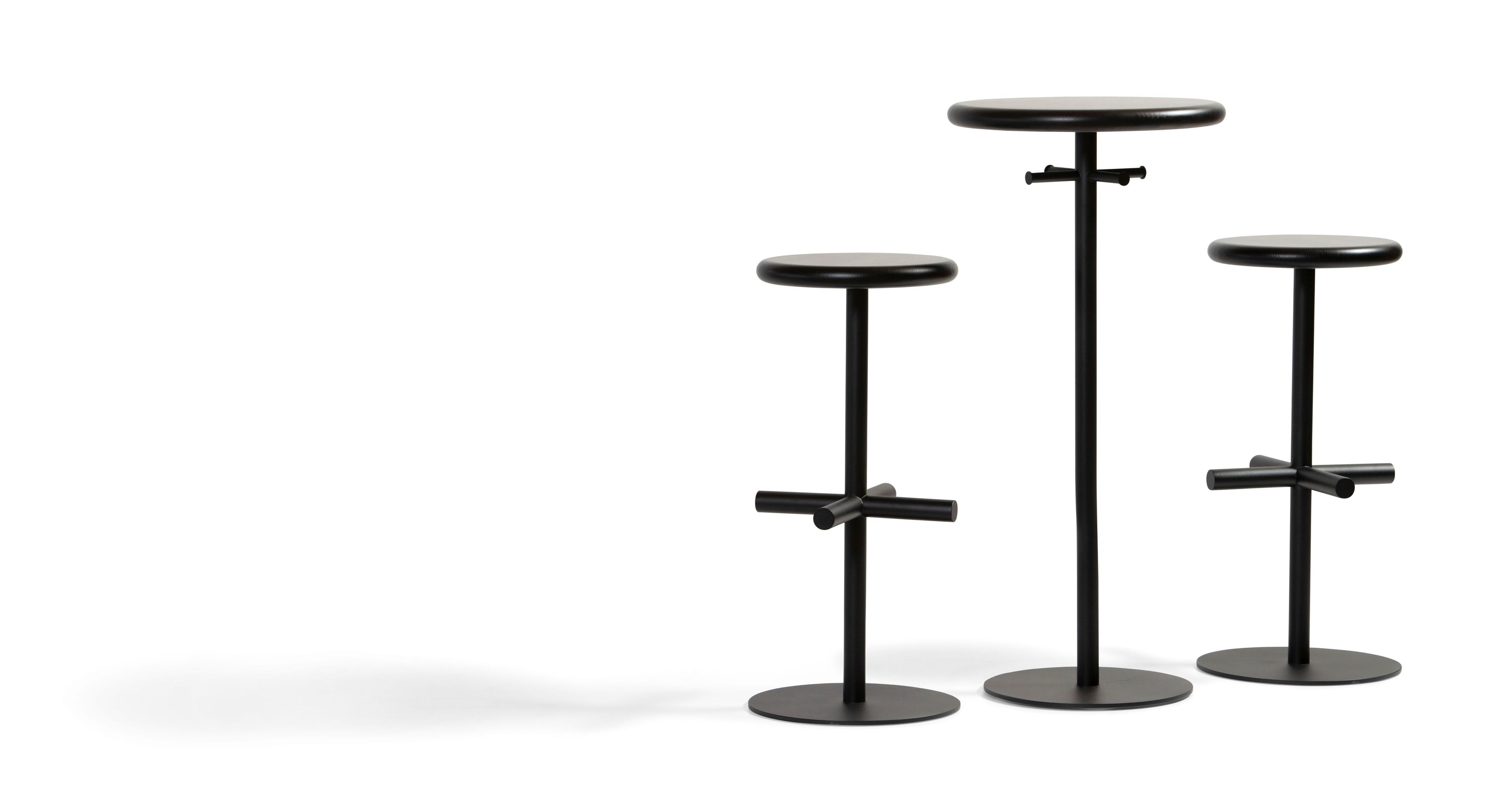 Высокий стальной барный стул с подставкой для ног Bla Station OXO ARCH-00036035 - Вид №4