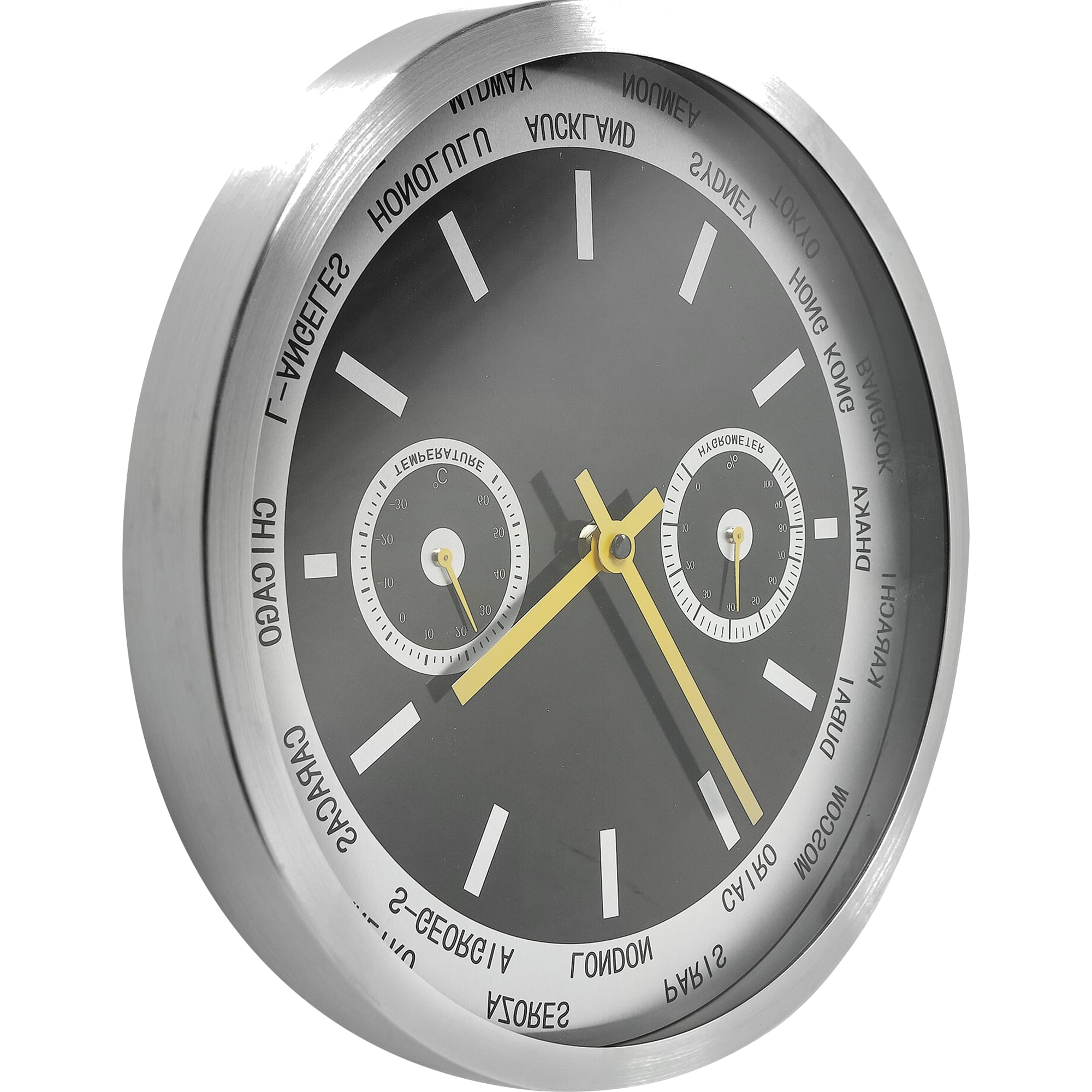 82241318 Часы настенные ML 9225 с термометром и гигрометром, диаметр 30 см Декор Santreyd  - Вид №2