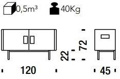 Moroso Блок для хранения из экструдированного алюминия и фанеры sun-id-1351532 - Вид №2