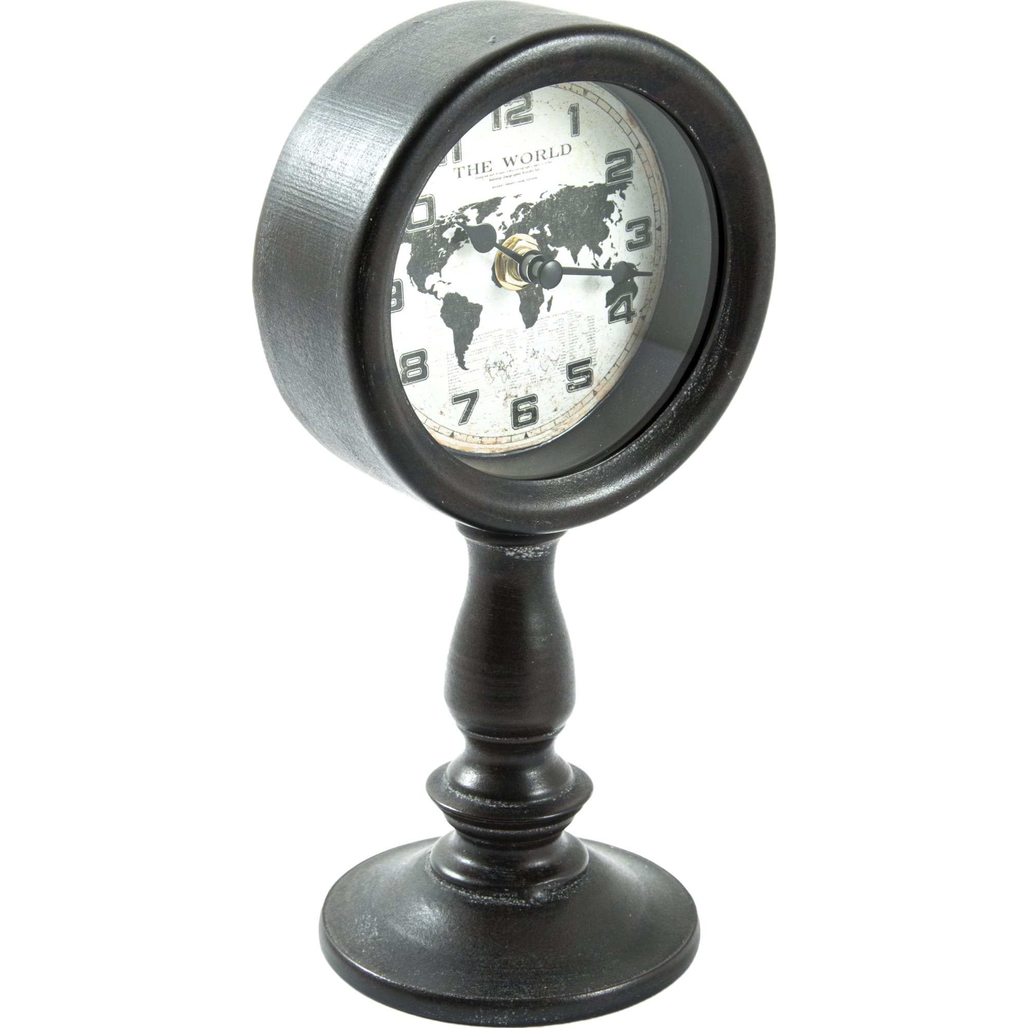 82735922 Часы настольные «» металл чёрные 12х10х23 см Хрономет Santreyd  - Вид №2