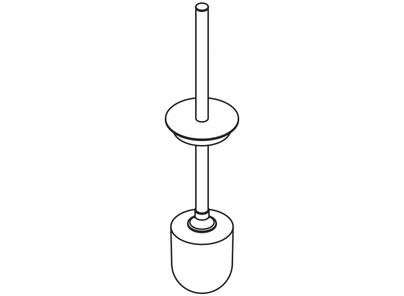 900.20.02040 Щетка для унитаза с крышкой HEWI System 900 - Вид №2