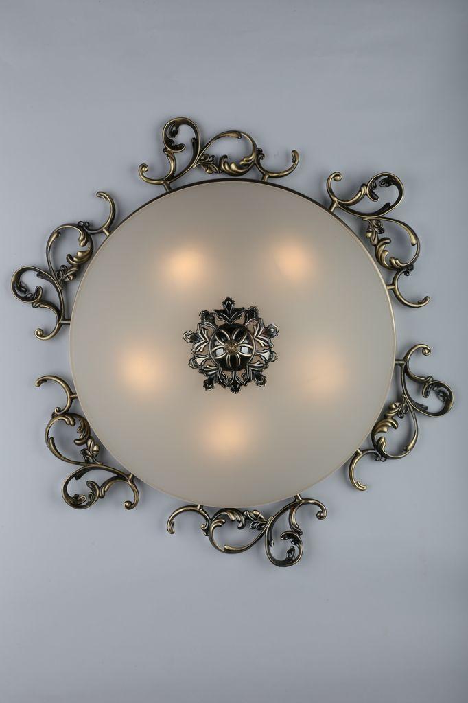 Потолочный светильник Omnilux OML-76507-05 OMNILUX OML-765 204495 Белый;медь  - Вид №1