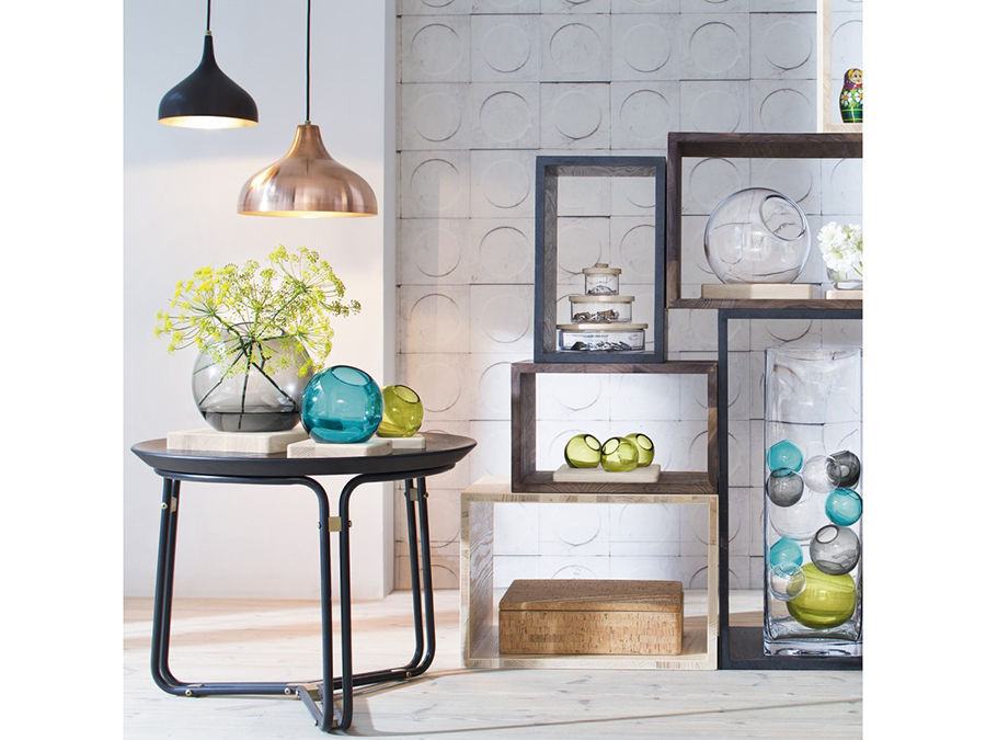 Трио ваз на подставке Axis 8 см голубые LSA International G136503531 - Вид №1