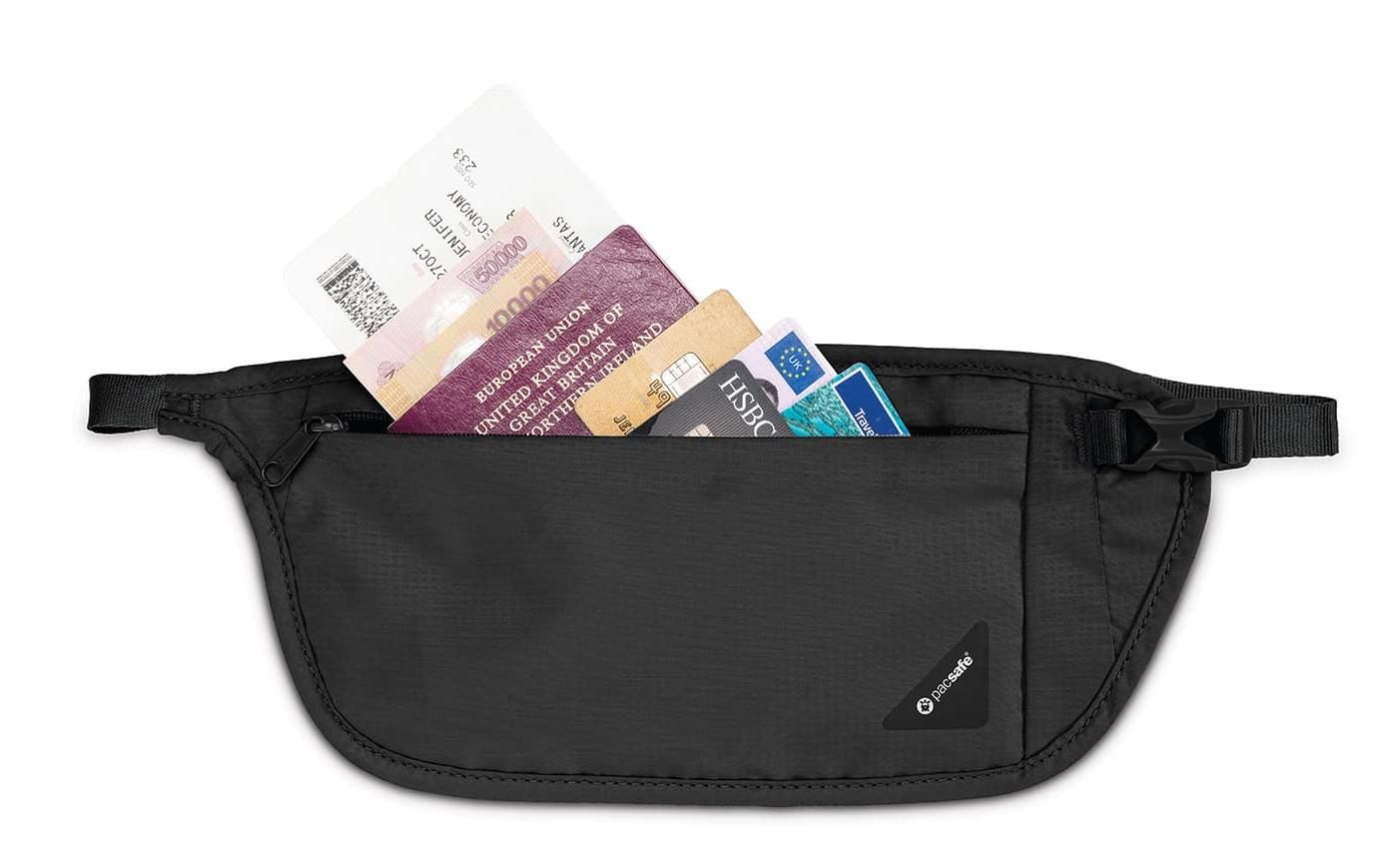 10142103 Сумка-кошелек на пояс 10142 V100 RFID Blocking Waist Wallet PacSafe Coversafe  - Вид №1