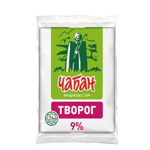 Творог 9% Чабан 180 г БЗМЖ Santreyd 20746