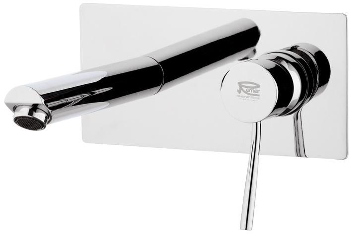 Remer Rubinetterie Смеситель для умывальника настенный с тарелкой Minimal N 15 - Вид №1