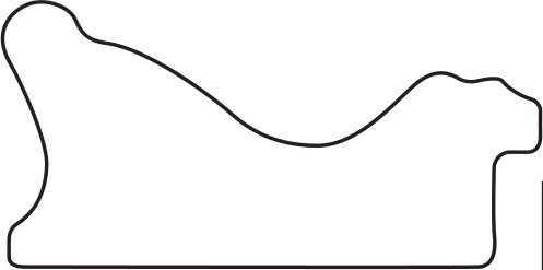 BY 7402 Зеркало в багетной раме - черное дерево с золотом 71 mm EVOFORM Octagon - Вид №4