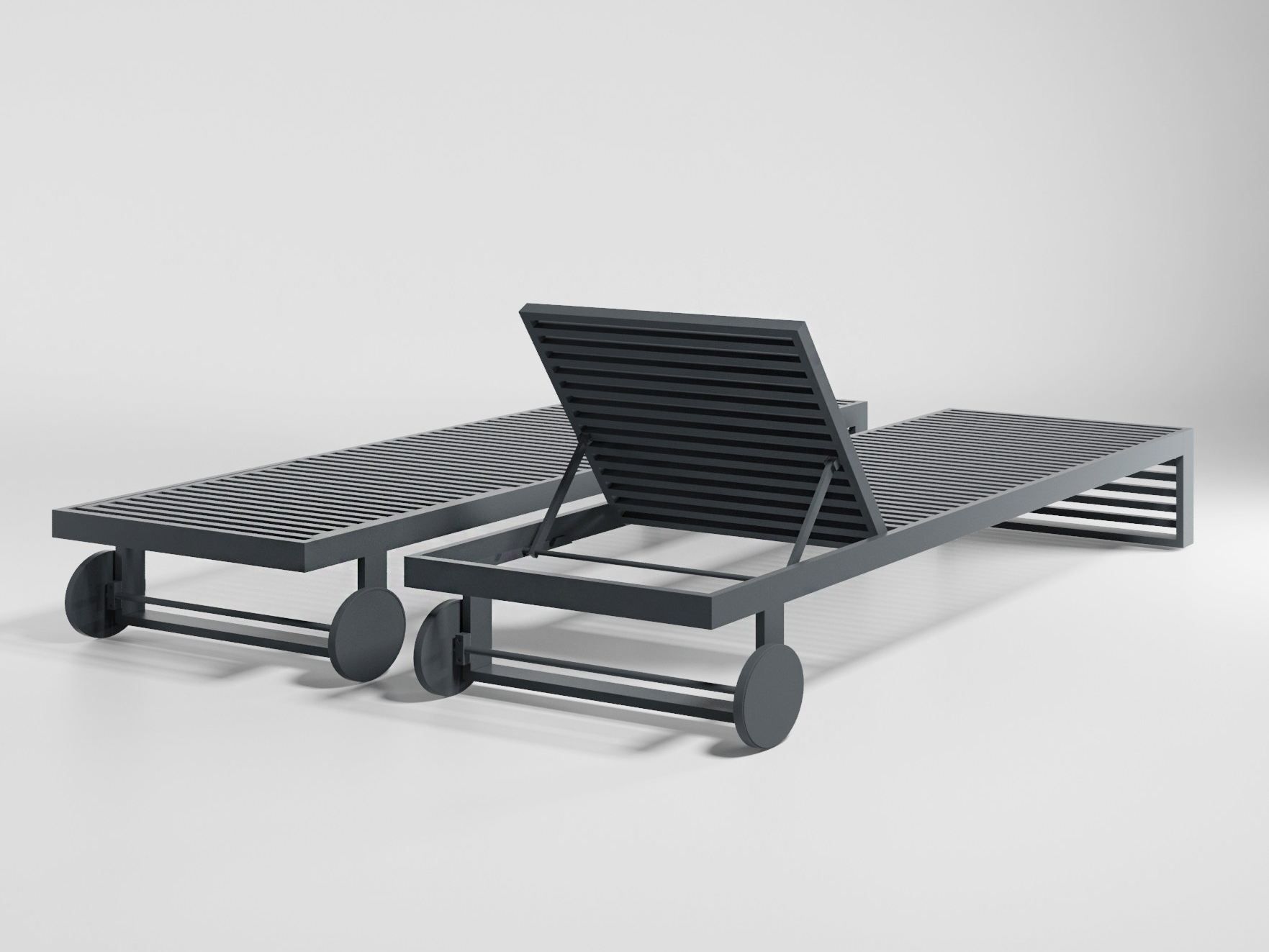 Алюминиевая откидная Садовая кровать с колесами GANDIABLASCO DNA ARCH-00056439 - Вид №7