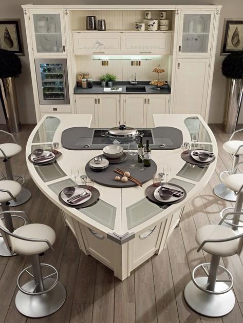 Caroti Кухня из лакированной древесины с островом  Prop. 847  - Вид №12