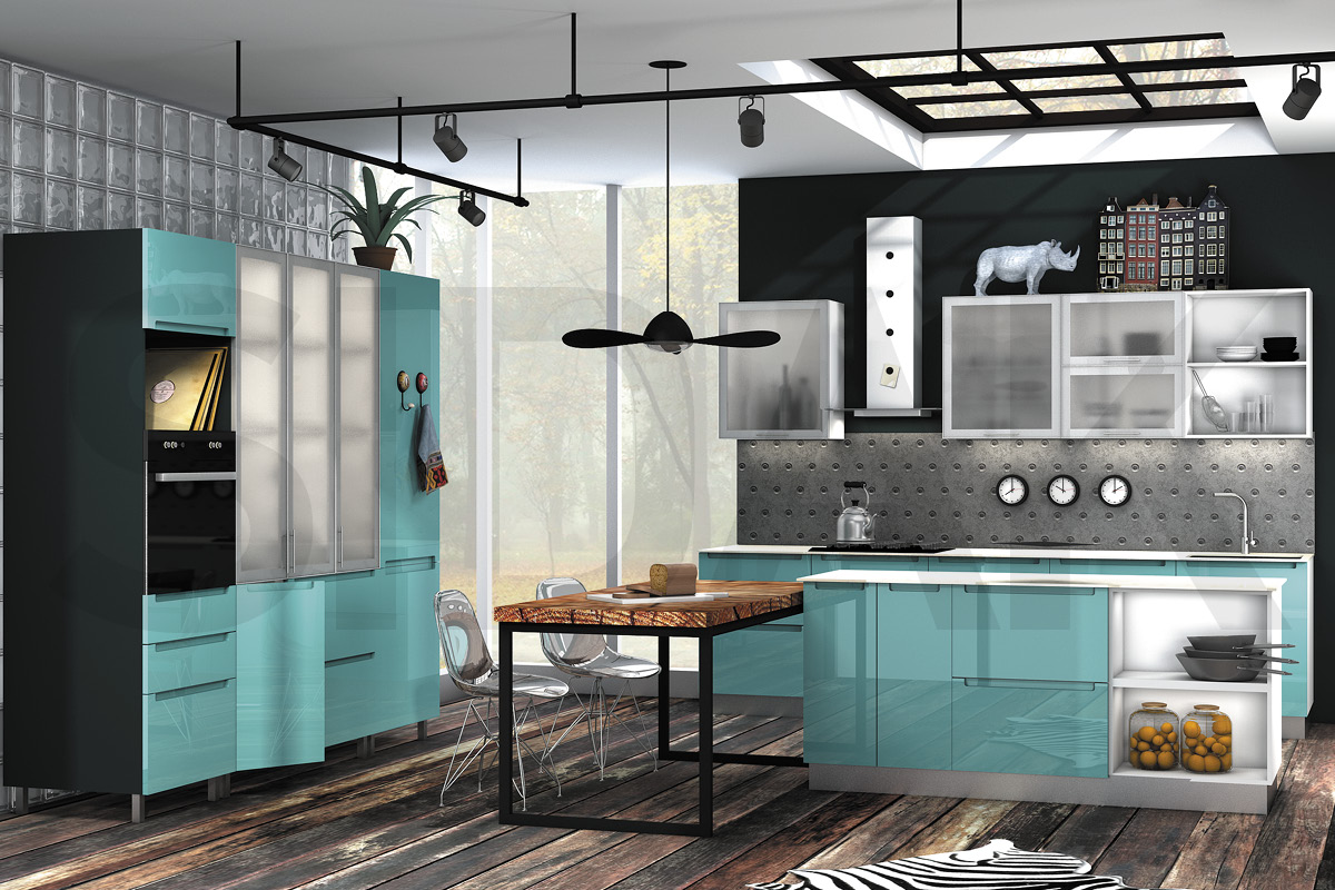 Ручки для кухонной мебели  Фрезеровка «RF06+» 701 Деним SIDAK SIST2438-4378 - Вид №1