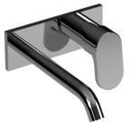 AN P19TB Смесители для раковины Azzurra ceramica Умывальник настенный, горловина круглая 180 мм LINEA