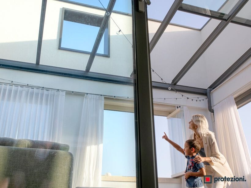 Навесная крыша с люком холодного среза Protezioni ARCH-00075502 - Вид №3