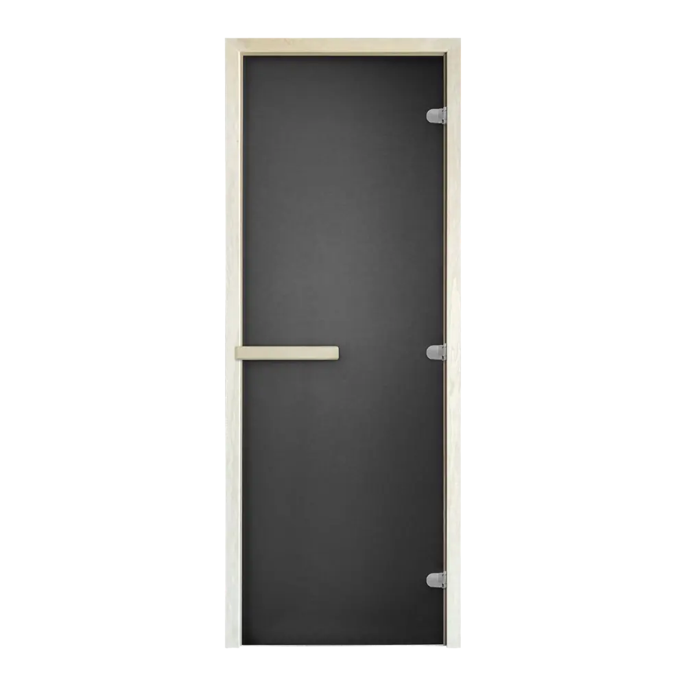 Дверь для сауны с магнитным замком Стандарт стекло 1890x690 мм цвет графит матовый Santreyd STLM-2191928