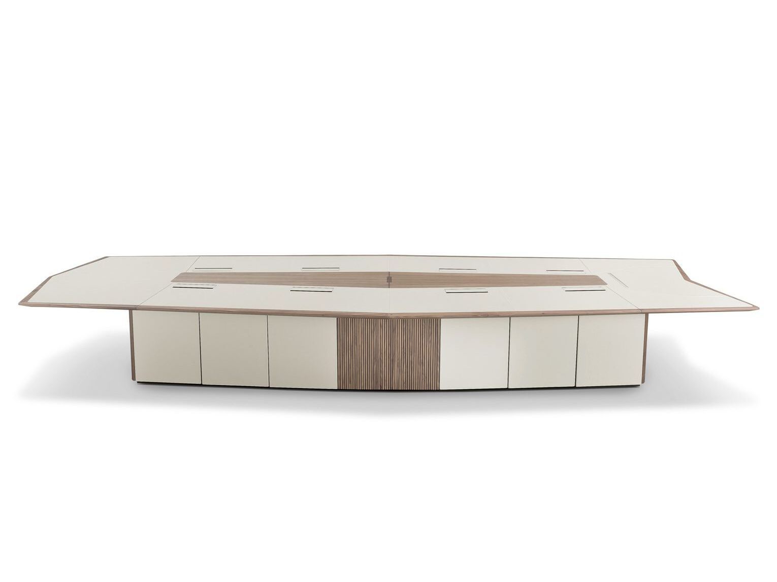 Прямоугольный стол для совещаний с кожаной обивкой и системой люверсов i 4 Mariani MASTER ARCH-00099936