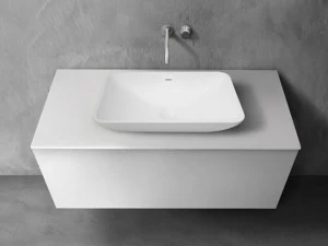 Blu Bathworks® Одинарная столешница для умывальника синего цвета ∙ stone ™ 1200 Sac1200