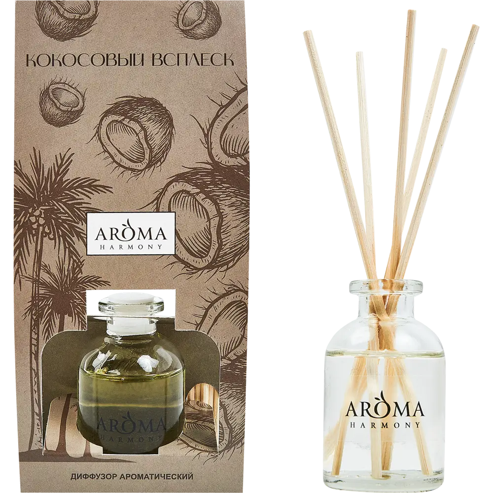 Ароматический диффузор Aroma Harmony Кокосовый всплеск 30 мл STLM-2175214