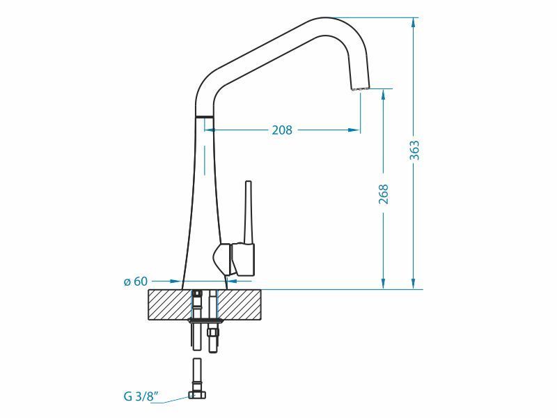 Смеситель кухонный  Alveus EDEN 1132173 - Вид №1