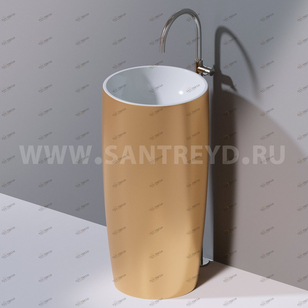 L103T0R0VT.350 Напольная раковина стоящая круглая A. e T. Italia PILLAR AeT ITALIA