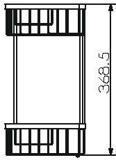 70262 Душевая полка подвесная цвет хром LANGBERGER Accessories - Вид №2