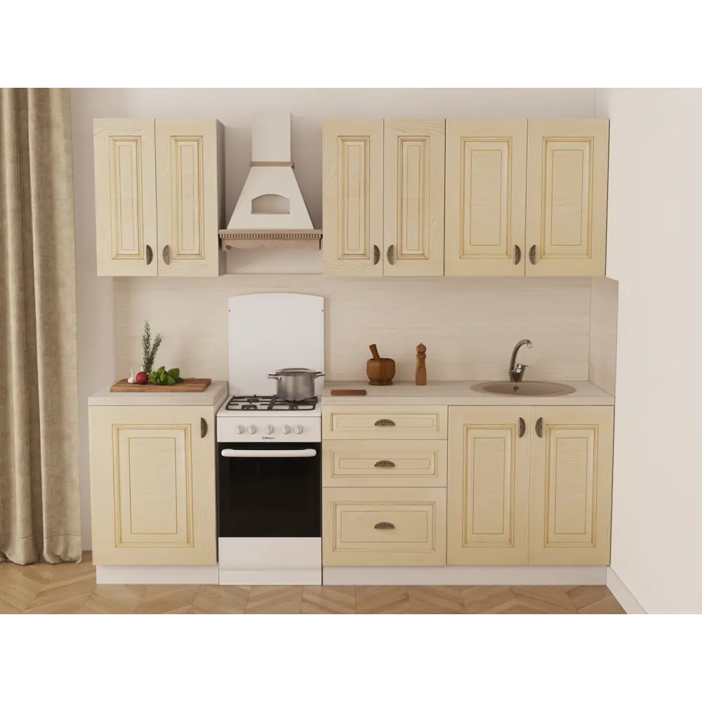 Столешница Браш 240x3.8x60 см ЛДСП цвет бежевый DELINIA STLM-2113126 - Вид №4