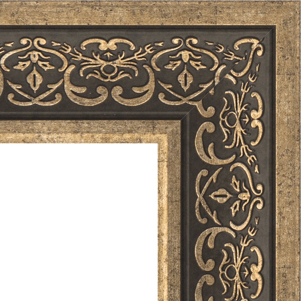 BY 3096 Зеркало в багетной раме - вензель серебряный 101 mm EVOFORM Definite - Вид №5