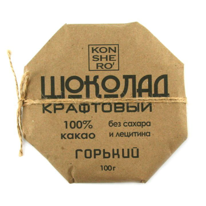 Крафтовый шоколад KONSHIRO Горький Santreyd 9768 - Вид №1