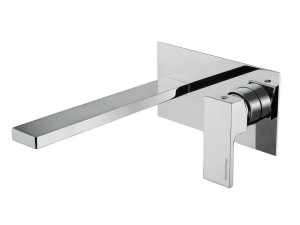 Настенный однорычажный смеситель для раковины с пластиной