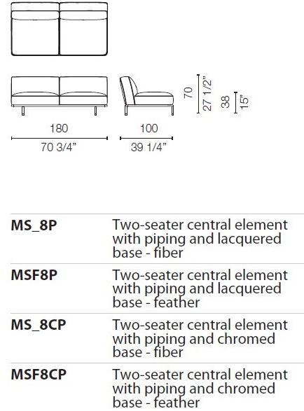 Cappellini Модульный диван со съемным чехлом Cap martin sunset sun-id-1481294 - Вид №25