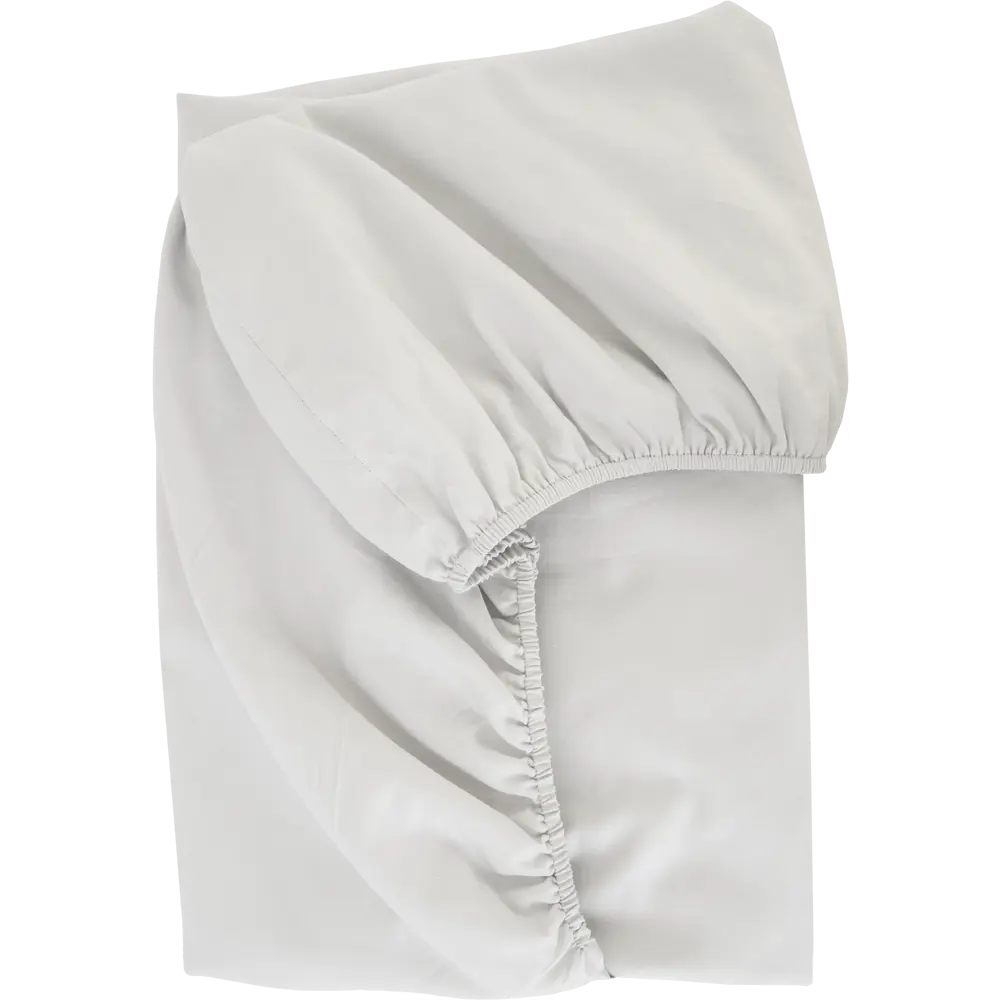 Простыня Tex Republic 28545 180x200 см сатин на резинке светло-серый STLM-2125005