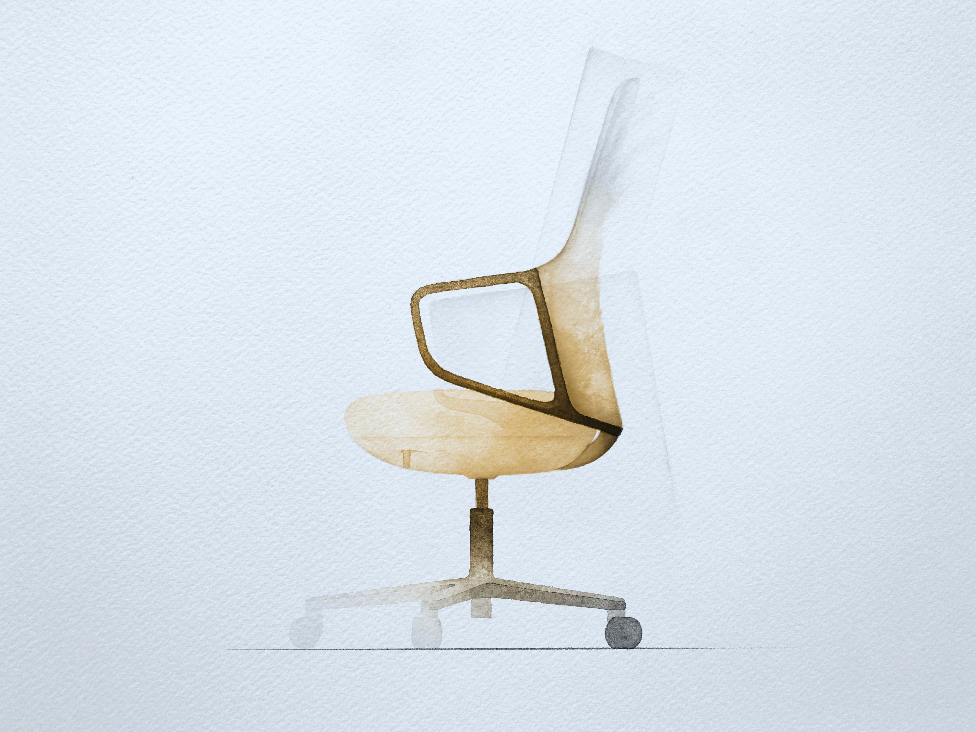 5 спиц ткань операционный офис стул с подголовником Andreu World Calma ARCH-00119212 - Вид №7